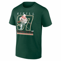Kirill Kaprizov Minnesota Wild Player Show T-Shirt - Green | NHL Lifestyle