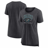 San Jose Sharks Women's Reign Supreme Tri-Blend T-Shirt - Gray | NHL discount