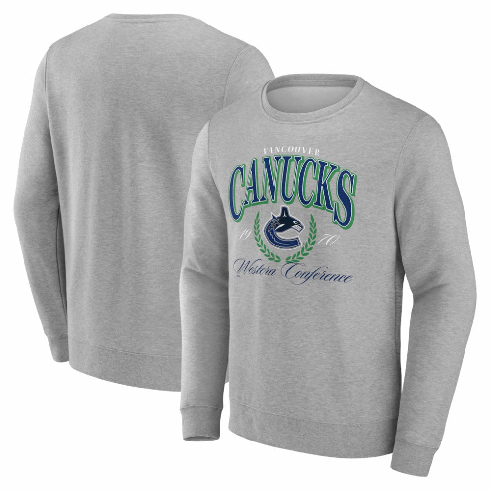 Vancouver Canucks Reign Supreme Pullover Sweatshirt - Gray | NHL sale