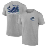 Vancouver Canucks Glory Skates T-Shirt - Heather Gray | NHL online
