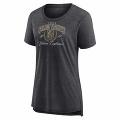 Vegas Golden Knights Women's Reign Supreme Tri-Blend T-Shirt - Gray | NHL on sale
