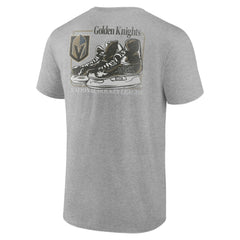 Vegas Golden Knights Glory Skates T-Shirt - Heather Gray | NHL Clearance