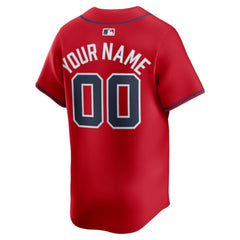 Atlanta Braves Nike Alternate Limited Custom Jersey Near Me