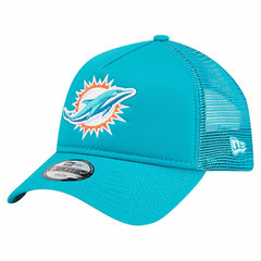Miami Dolphins New Era Youth Main A-Frame 9FORTY Adjustable Hat - Aqua - NFL