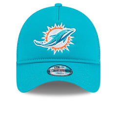 Miami Dolphins New Era Youth Main A-Frame 9FORTY Adjustable Hat - Aqua - NFL