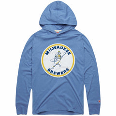 Milwaukee Brewers Homage Lightweight Raglan Tri-Blend Pullover Hoodie Near Me