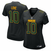 Jordan Love Green Bay Packers Women's Fashion Game Jersey - Black - Nike