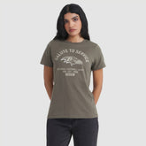 Baltimore Ravens Women's 2025 Salute to Service Sideline T-Shirt - Olive - Nike