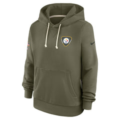 Pittsburgh Steelers Women's 2025 Salute to Service Sideline Standard Issue Dri-FIT Hoodie - Olive - Nike