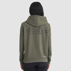 Minnesota Vikings Women's 2025 Salute to Service Sideline Standard Issue Dri-FIT Hoodie - Olive - Nike
