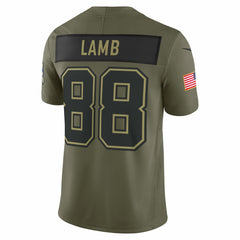CeeDee Lamb Dallas Cowboys 2025 Salute to Service Limited Jersey - Olive - Nike