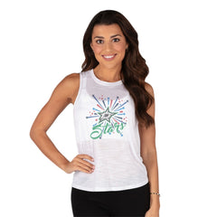 Dallas Stars Concepts Sport Women's Infuse Knit Tank Top - White | NHL Clearance