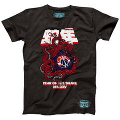 Washington Wizards NBALab x Hyperfly Unisex Year of the Snake Lunar New Year Collection T-Shirt Heather Black