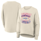 Washington Capitals Fanatics Women's Oversized Vintage Slice Pullover Sweatshirt - Cream | Fanatics near me