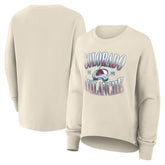 Colorado Avalanche Fanatics Women's Oversized Slice Pullover Sweatshirt - Cream | Fanatics near me