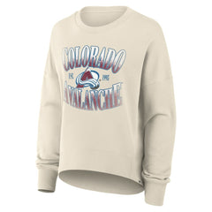 Colorado Avalanche Fanatics Women's Oversized Slice Pullover Sweatshirt - Cream | Fanatics near me