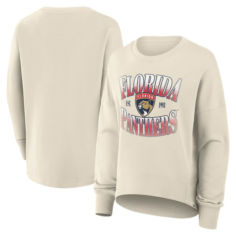 Florida Panthers Fanatics Women's Oversized Slice Pullover Sweatshirt - Cream | Fanatics online