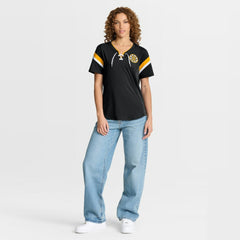 Boston Bruins Fanatics Women's Offside Athena T-Shirt - Black | Fanatics Lifestyle
