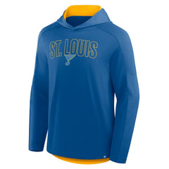 St. Louis Blues Fanatics Penalty Shot Long Sleeve Hoodie T-Shirt - Blue | Fanatics Lifestyle