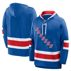 New York Rangers Fanatics Prime Time Fleece Hoodie - Blue | Fanatics near me
