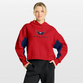 Washington Capitals Fanatics Women's Back Check Boxy Hoodie - Red | Fanatics online