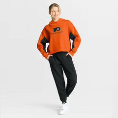 Philadelphia Flyers Fanatics Women's Back Check Boxy Hoodie - Orange | Fanatics Lifestyle