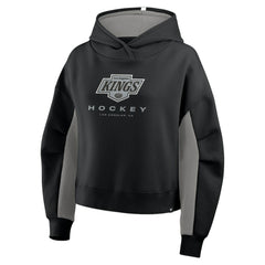 Los Angeles Kings Fanatics Women's Back Check Boxy Hoodie - Black | Fanatics discount