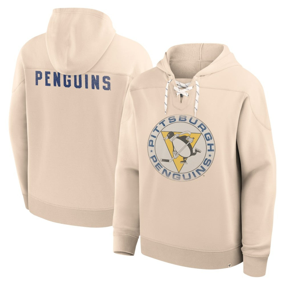 Pittsburgh Penguins Fanatics Vintage Hoodie - Cream | Fanatics discount
