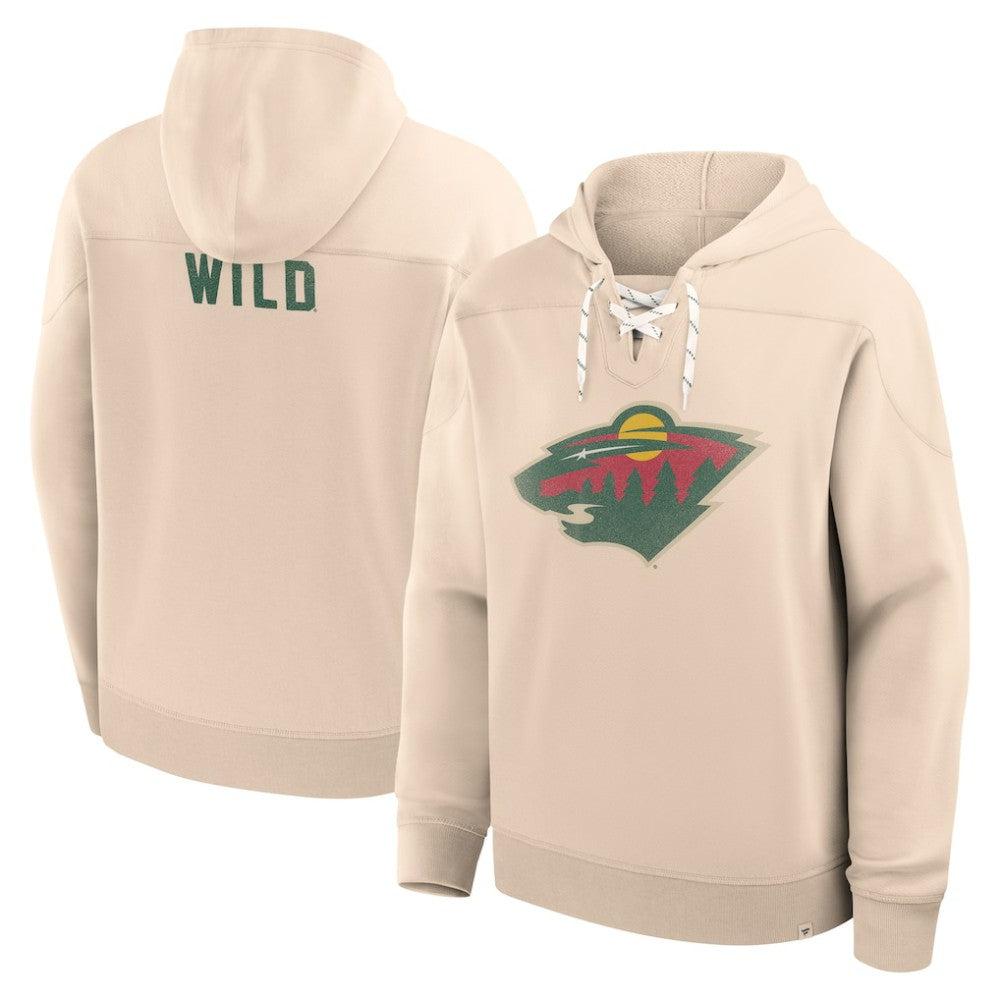 Minnesota Wild Fanatics Vintage Hoodie - Cream | Fanatics sale