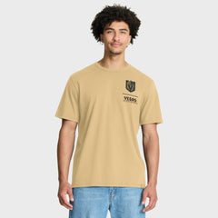 Vegas Golden Knights Fanatics Crash The Net Legacy T-Shirt - Gold | Fanatics Lifestyle