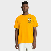 Boston Bruins Fanatics Crash The Net Legacy T-Shirt - Gold | Fanatics Clearance