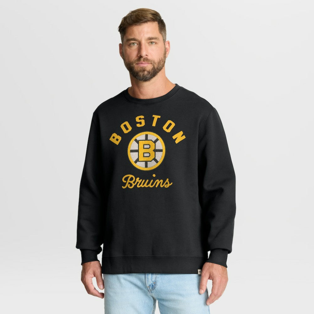 Boston Bruins Fanatics Vintage Stickler Sweatshirt - Black | Fanatics on sale