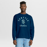 Seattle Kraken Fanatics Stickler Sweatshirt - Deep Sea Blue | Fanatics Lifestyle