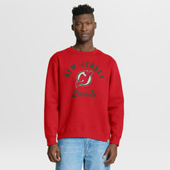 New Jersey Devils Fanatics Vintage Stickler Sweatshirt - Red | Fanatics online