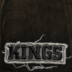 Los Angeles Kings Mitchell & Ness Downtown Snow Wash Pro-Crown Adjustable Hat - Black | NHL Clearance