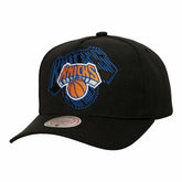 Mitchell & Ness New York Knicks Tilted Pro Pinch Adjustable Hat Black
