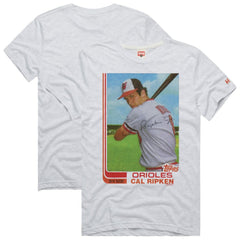 Cal Ripken Jr. Baltimore Orioles Homage 1982 Topps Baseball Card Player T-Shirt Outlet