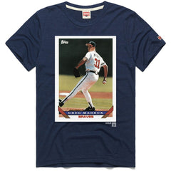 Greg Maddux Atlanta Braves Homage 1993 Topps Baseball Card Player T-Shirt Discount