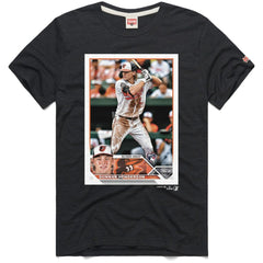 Gunnar Henderson Baltimore Orioles Homage 2023 Topps Baseball Card Player T-Shirt for sale