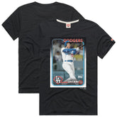 Shohei Ohtani Los Angeles Dodgers Homage 2024 Topps Baseball Card Player T-Shirt for sale