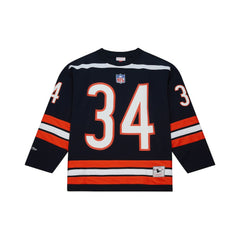 Walter Payton Chicago Bears Maxxed Out Fashion Hockey Jersey - Navy - Mitchell & Ness