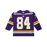 Randy Moss Minnesota Vikings Maxxed Out Fashion Hockey Jersey - Purple - Mitchell & Ness