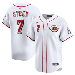 Spencer Steer Cincinnati Reds Nike Home Limited Player Jersey Sale