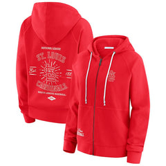St. Louis Cardinals WEAR by Erin Andrews Women's Vintage Full-Zip Raglan Hoodie Online