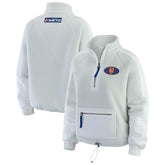 New York Mets WEAR by Erin Andrews Women's Polar Fleece Quarter-Zip Jacket Discount