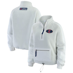 Cleveland Guardians WEAR by Erin Andrews Women's Polar Fleece Quarter-Zip Jacket Online