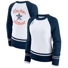 Houston Astros WEAR by Erin Andrews Women's Colorblock Raglan Sweater Discount