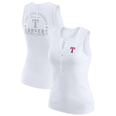 Texas Rangers WEAR by Erin Andrews Women's Rib-Knit Henley Tank Top Discount