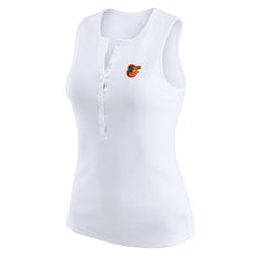 Baltimore Orioles WEAR by Erin Andrews Women's Rib-Knit Henley Tank Top Online