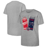 Youth 2025 NHL Stadium Series Columbus Blue Jackets vs. Detroit Red Wings Matchup T-Shirt - Heather Gray | NHL on sale